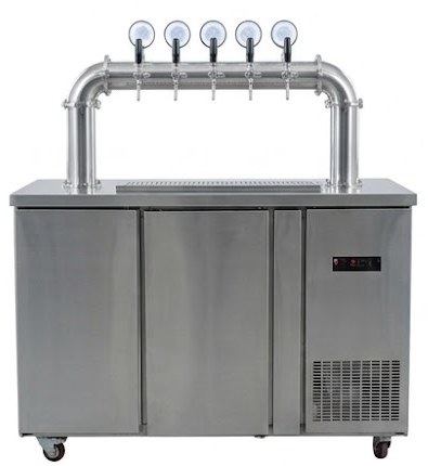 Quầy tủ bia tươi inox 4 – 12 keg