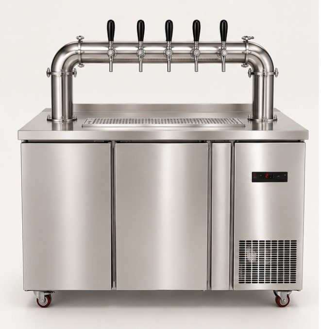 Quầy tủ bia tươi inox 4 – 12 keg