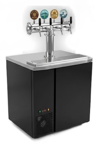 Tủ bia kegerator 2 – 4 vòi (trụ chữ T)