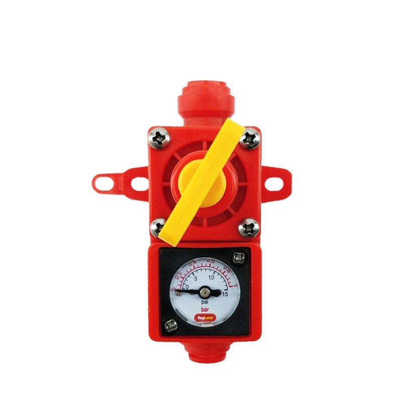 Bộ giữ áp lên men (van xả áp chỉnh được + đồng hồ · Ball lock)