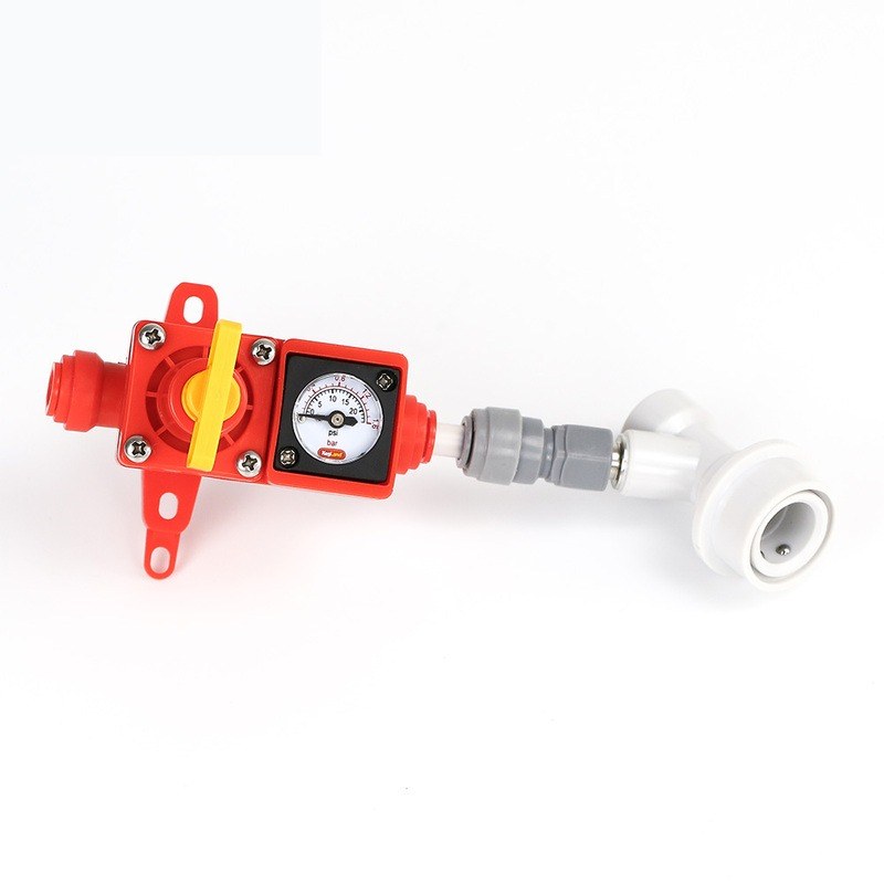 Bộ giữ áp lên men (van xả áp chỉnh được + đồng hồ · Ball lock)